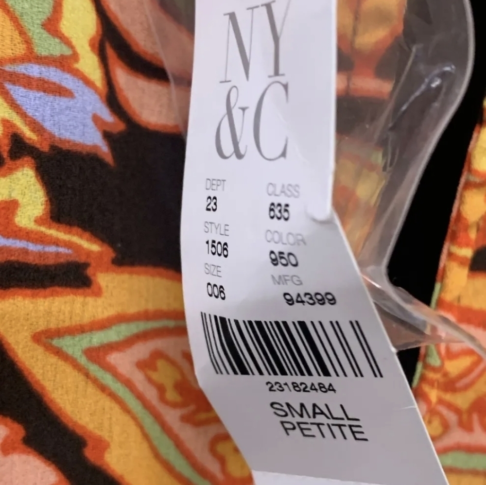 NWT New York & Company Women's Multi Dress Size S MSRP $79.95 - Picture 4 of 6